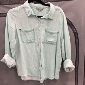 Rubbish mint green flannel